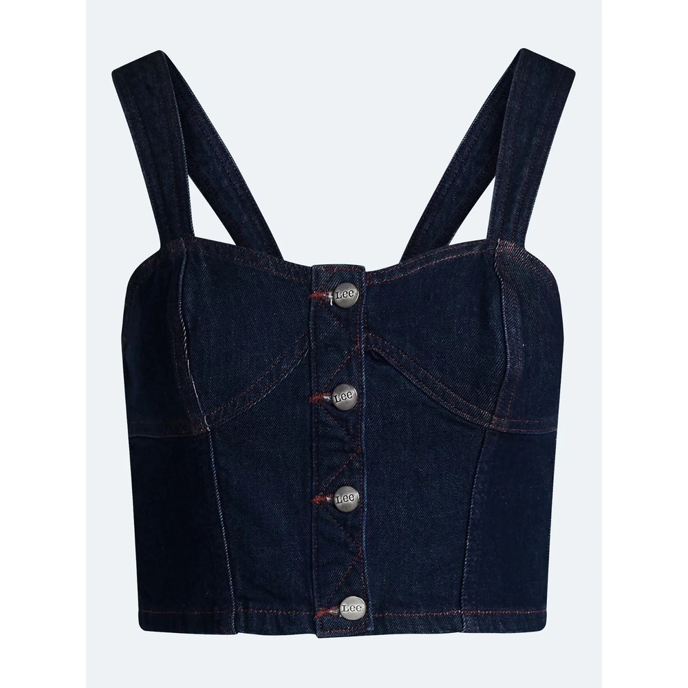 Kacey Lee x Kacey Musgraves Women's Denim Bustier Top, Size XL